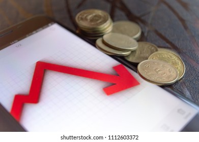 Indian Stock Market Crashes And Very Less Returns From Shares. Dollar Gains Over Indian Rupee