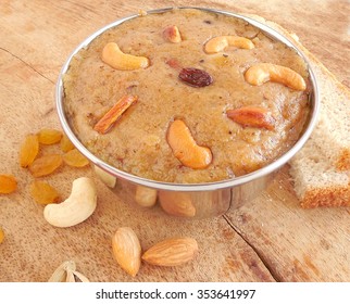 Indian Sweet Dish Bread Halwa.