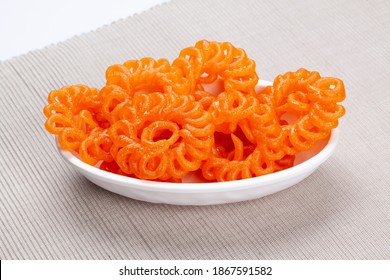 Indian Sweet Food Imarti Also Know As Amriti, Omriti, Jahangir, Jalebi, Jaangiri. 