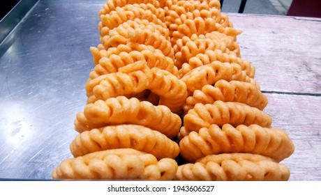 Indian Sweet Food Imarti Also Know As Amriti, Omriti, Jahangir, Jalebi, Jaangiri