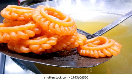 Indian Sweet Food Imarti Also Know As Amriti, Omriti, Jahangir, Jalebi, Jaangiri