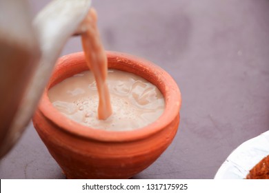 Indian Tea Served Traditional Clay Cupat Stock Photo (Edit Now) 1317175925