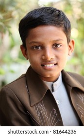 Indian Teen Boy Smiling.