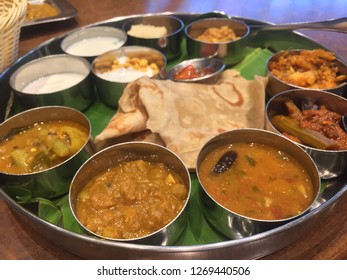 Indian Thali Set Meal Different Masala Stock Photo 1269440506 ...