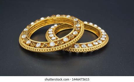 Indian Traditional Bollywood Style Metal Bangles Stock Photo 1446473615 ...