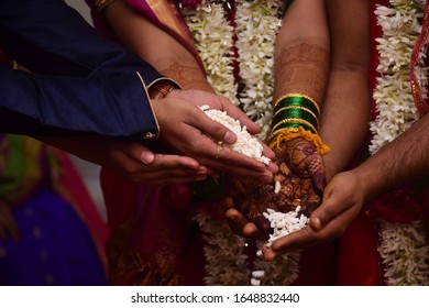 Indian Wedding Day Henna Hands Stock Photo (Edit Now) 1159677382