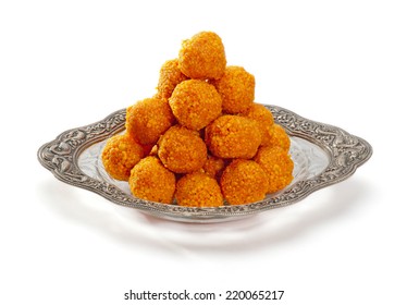 Indian Traditional Diwali Sweets Called Motichoor Ladoo