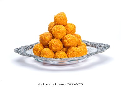 Indian Traditional Diwali Sweets Called Motichoor Ladoo