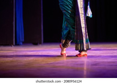 Indian Traditional Kuchipudi dance feet with Brass Ghungroo or Ankle Bells