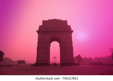 Indian Travel Destination Landmark India Gate, New Delhi, India - Landscape Photography