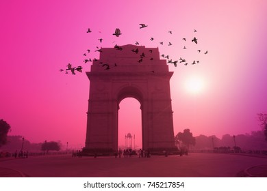 Indian Travel Destination Landmark India Gate, New Delhi, India - Landscape Photography