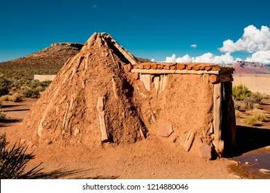 Indian Tribe Hualapai Sweat Lodge In Arizona Desert By The Grand Canyon