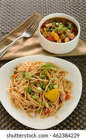 Indian Veg Chow Mein Also Known As Hakka Noodles