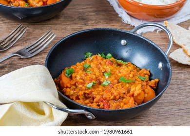 Indian Vegetarian Red Lentil Dhal Curry