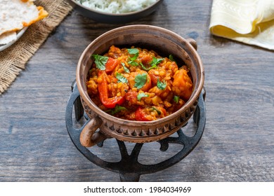 Indian Vegetarian Red Lentil Dhal Curry