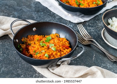 Indian Vegetarian Red Lentil Dhal Curry