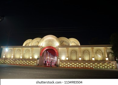 Indian Wedding Banquet Setup Wedding Day Stock Photo 1134983504