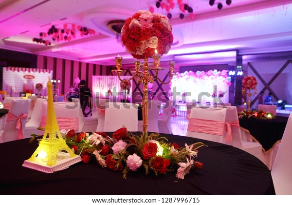 Indian Wedding Banquet Setup Wedding Day Stock Photo Edit Now