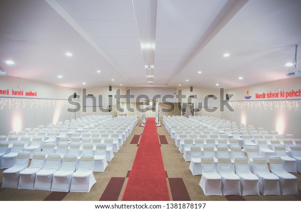 Indian Wedding Ceremony Decorations Mandap Stock Photo Edit Now