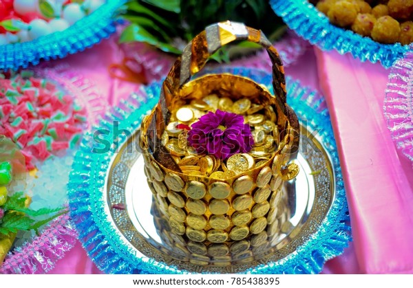 Indian Wedding Decoration Which Made Bucket Stock Photo Edit Now