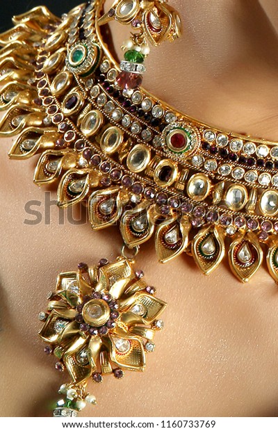 Indian Wedding Jewellery Stock Photo Edit Now 1160733769