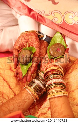 Indian wedding jewelry leaf