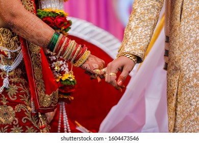 Indian Wedding  Photography ,groom And Bride Hands