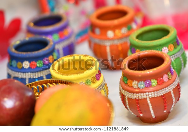 Indian Wedding Pots Stock Photo Edit Now 1121861849