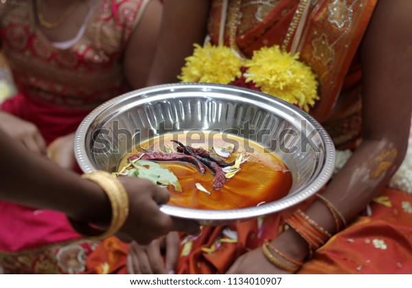 Indian Wedding Prayer Items Thread Ceremony Stock Photo Edit Now