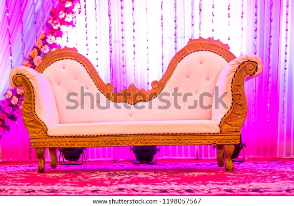 Indian Wedding Stageindian Wedding Decoration Indian Stock Photo