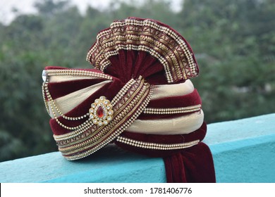 Indian Wedding Turban In Dual Colour For Man