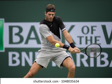 INDIAN WELLS, CA - MAR 05-18: Juan Martin Del Potro At The BNP PARIBAS OPEN Tennis Tournament In Indian Wells, CA On March 13, 2018