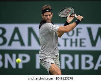 INDIAN WELLS, CA - MAR 05-18: Juan Martin Del Potro At The BNP PARIBAS OPEN Tennis Tournament In Indian Wells, CA On March 13, 2018