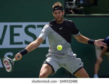 INDIAN WELLS, CA - MAR 05-18: Juan Martin Del Potro Playing The Title Match At The BNP PARIBAS OPEN Tennis Tournament In Indian Wells, CA On March 18, 2018