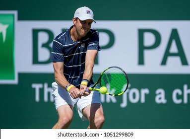 INDIAN WELLS, CA - MAR 05-18: Sam Querrey At The BNP PARIBAS OPEN Tennis Tournament In Indian Wells, CA On March 16, 2018