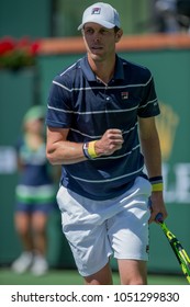 INDIAN WELLS, CA - MAR 05-18: Sam Querrey At The BNP PARIBAS OPEN Tennis Tournament In Indian Wells, CA On March 16, 2018