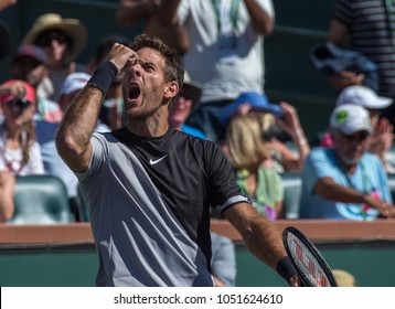 INDIAN WELLS, CA - MAR 05-18: Juan Martin Del Potro At The BNP PARIBAS OPEN Tennis Tournament In Indian Wells, CA On March 17, 2018