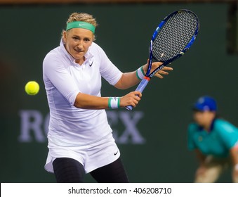 INDIAN WELLS, UNITED STATES - MARCH 18 : Victoria Azarenka In Action At The 2016 BNP Paribas Open