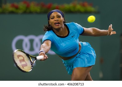 INDIAN WELLS, UNITED STATES - MARCH 16 : Serena Williams At The 2016 BNP Paribas Open