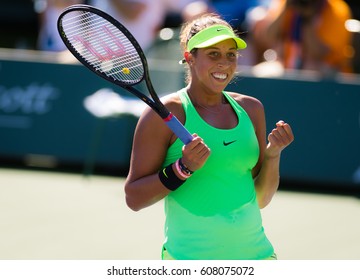 INDIAN WELLS, UNITED STATES - MARCH 11 : Madison Keys At The 2017 BNP Paribas Open WTA Premier Mandatory Tennis Tournament