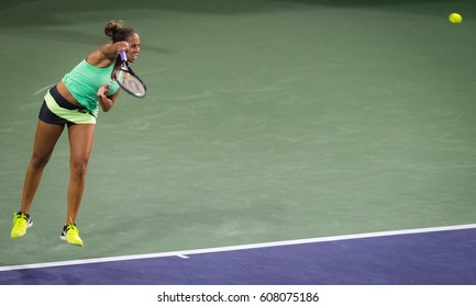 INDIAN WELLS, UNITED STATES - MARCH 14 : Madison Keys At The 2017 BNP Paribas Open WTA Premier Mandatory Tennis Tournament