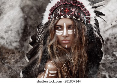 Indian woman hunter