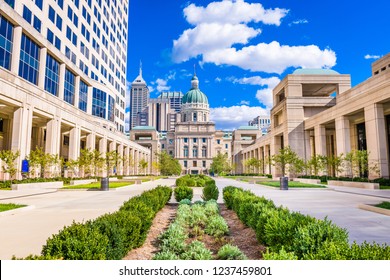 Indiana State Capitol Building in Indianapolis, Indiana, USA.
