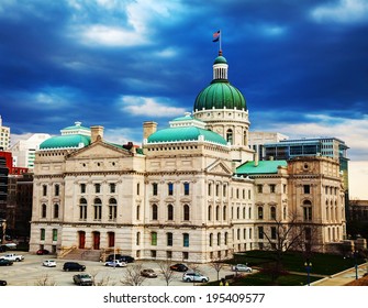 Indiana State Capitol Building In Indianapolis