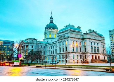 Indiana State Capitol Building In Indianapolis