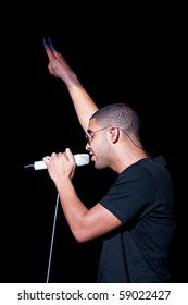 INDIANAPOLIS - AUGUST 13: Hip Hop/ Rap Artist Drake Performs On Stage At The Indiana State Fair On August 13, 2010 In Indianapolis, Indiana