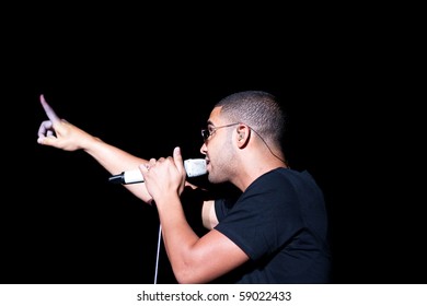 INDIANAPOLIS - AUGUST 13: Hip Hop/ Rap Artist Drake Performs On Stage At The Indiana State Fair On August 13, 2010 In Indianapolis, Indiana