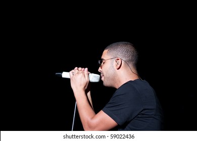 INDIANAPOLIS - AUGUST 13: Hip Hop/ Rap Artist Drake Performs On Stage At The Indiana State Fair On August 13, 2010 In Indianapolis, Indiana