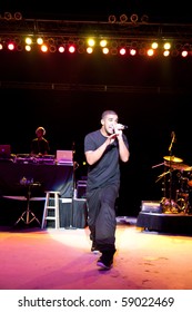 INDIANAPOLIS - AUGUST 13: Hip Hop/ Rap Artist Drake Performs On Stage At The Indiana State Fair On August 13, 2010 In Indianapolis, Indiana