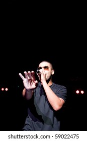 INDIANAPOLIS - AUGUST 13: Hip Hop/ Rap Artist Drake Performs On Stage At The Indiana State Fair On August 13, 2010 In Indianapolis, Indiana